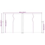 vidaXL Auvent latéral rétractable Bleu 200x600 cm