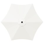 vidaXL Parasol de jardin avec lampes LED 230 x 230 cm Polyester Crème