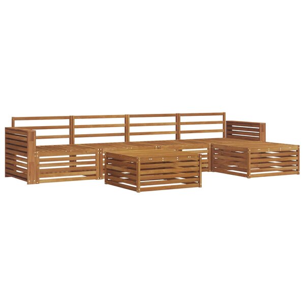 vidaXL Ensemble de canapés d'extérieur 6 pc Naturel