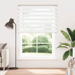 vidaXL Store zèbre blanc 160x230 cm largeur du tissu 155 9cm polyester