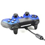 Manette filaire SteelPlay Metaltech Bleue pour PS4