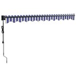 vidaXL Auvent rétractable automatique bleu et blanc 3 5x2 5 m