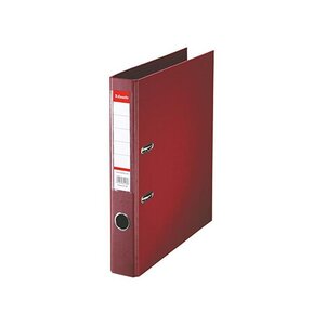 Classeur à levier plastique Standard A4 Dos 50 mm Bordeaux ESSELTE