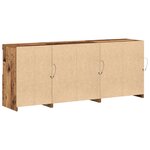 vidaXL Buffet avec éclairage LED Bois Ancien 162x37x67 cm Bois reconstitué