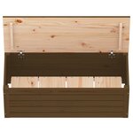 vidaXL Boîte de rangement Marron miel 89x36 5x33 cm Bois massif pin