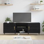 vidaXL Meuble TV Chêne noir 150 x 30 x 50 cm Bois d'ingénierie