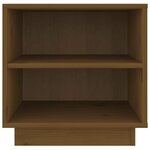 vidaXL Tables de chevet 2Pièces Marron miel 40x34x40cm Bois de pin solide