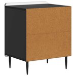 vidaXL Cabinet de chevet 2 pièces Noir 43 x 34 5 x 52 cm
