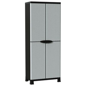 vidaXL Armoire en plastique 68x39x171 5 cm Design de rotin