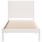 vidaXL Cadre de lit extra long sans matelas 90x220 cm bois massif