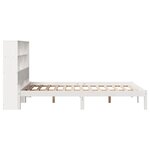 vidaXL Lit bibliothèque sans matelas blanc 120x190 cm bois pin massif