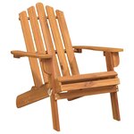 vidaXL Chaises Adirondack de jardin lot de 2 Bois massif d'acacia