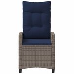 vidaXL Chaise de jardin inclinable 56 x 60 x 112 cm acier