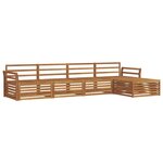 vidaXL Ensemble de canapés d'extérieur 5 pc Naturel