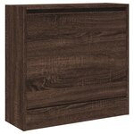 vidaXL Armoire à chaussures chêne marron 60x21x57 cm bois d'ingénierie