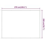 vidaXL Auvent vertical Vert clair 200x270 cm Tissu oxford