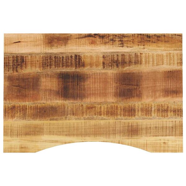 vidaXL Dessus de bureau avec courbe 80x50x2 5 cm manguier massif brut