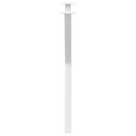 vidaXL Pieds de table à manger en forme de X 2 pièces blanc 80 x (72-73) cm acier