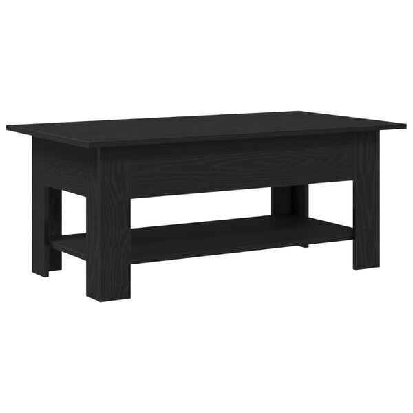 Table basse en chêne noir 102x55x42 cm en bois aggloméré