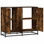 vidaXL Buffet chêne fumé 94x35x76 cm bois d'ingénierie