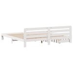 vidaXL Cadre de lit sans matelas blanc 180x200 cm bois massif de pin
