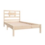 vidaXL Cadre de lit bois massif 90x190 cm simple