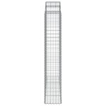 vidaXL Paniers à gabions arqués 25 Pièces 200x50x220/240 cm Fer galvanisé