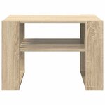 vidaXL Table basse Chêne Sonoma 66 x 49 5 x 45 cm Bois d'ingénierie