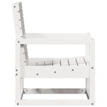vidaXL Chaise de jardin blanc 57 5x63x76 cm bois de pin massif