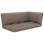 vidaXL Canapé d'angle palette de jardin noir bois de pin imprégné