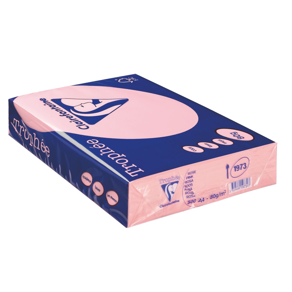 Clairefontaine 4100C Ramette de 5 x 20 feuilles de papier Trophée 80 g