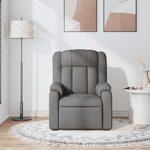vidaXL Fauteuil de massage inclinable Gris foncé Tissu