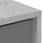 vidaXL Buffet avec tiroir Gris béton 25 5 x 22 x 69 5 cm