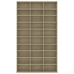 vidaXL Armoire à CD Chêne sonoma 102x16x177 5 cm Bois d'ingénierie