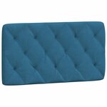 vidaXL Cadre de lit avec tête de lit bleu 100x200 cm velours