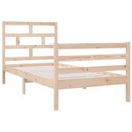 vidaXL Cadre de lit sans matelas 90x190 cm bois massif