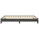 vidaXL Cadre de lit sans matelas gris foncé 140x200 cm velours