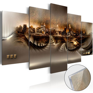 Tableau sur verre acrylique - lost city [glass] l x h en cm 100x50