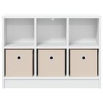 vidaXL Buffet avec tiroir Blanc 73 5 x 22 5 x 53 5 cm