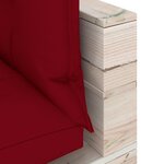 vidaXL Canapé palette de jardin 2 places et coussins pinède