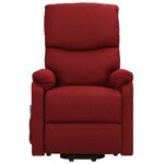 vidaXL Fauteuil de massage Rouge bordeaux Tissu