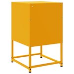 vidaXL Table de chevet jaune moutarde 36x39x60 5 cm acier