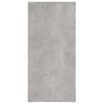 vidaXL Buffet gris béton 80x36x75 cm bois d'ingénierie