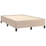 vidaXL Cadre de lit sans matelas cappuccino 120x190 cm similicuir