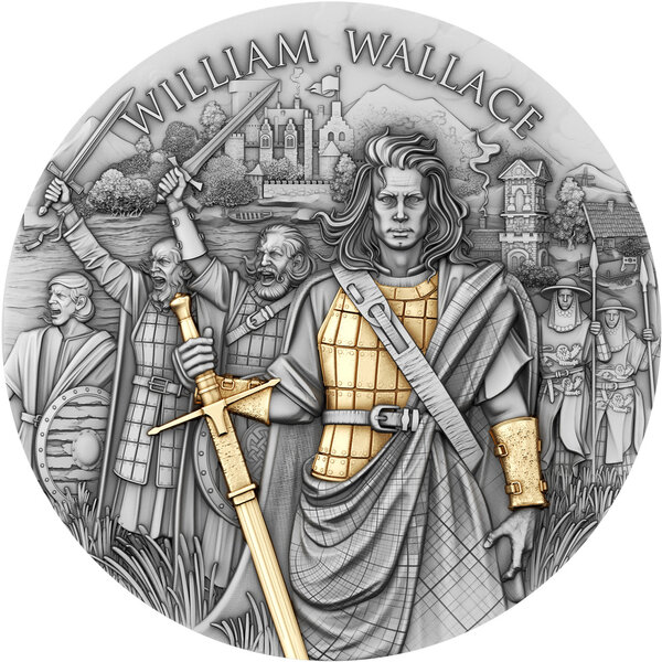 Monnaie WILLIAM WALLACE Legendary Warriors 2 Oz Argent 2$ Niue 2026 (PRÉCOMMANDE)
