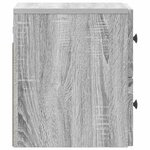 vidaXL Cabinet de chevet mural 2 Pièces Sonoma gris 33 x 34 5 x 40 cm