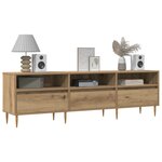 vidaXL Meuble TV chêne artisanal 150x30x44 5 cm bois d'ingénierie