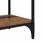 vidaXL Meuble TV Bois Ancien 100x33x41cm Bois d'ingénierie et fer