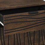 vidaXL Cabinet de chevet Noyer 50 x 33 x 60 cm bois de manguier massif