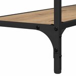 vidaXL Table console avec étagère chêne artisanal 75 x 30.5 x 75 cm